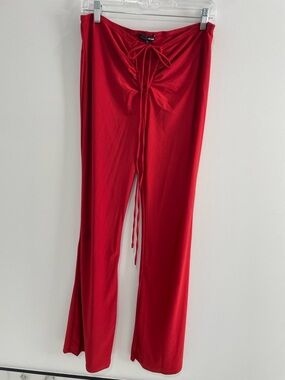 Fashion Nova Red Drawstring Lounge Pants